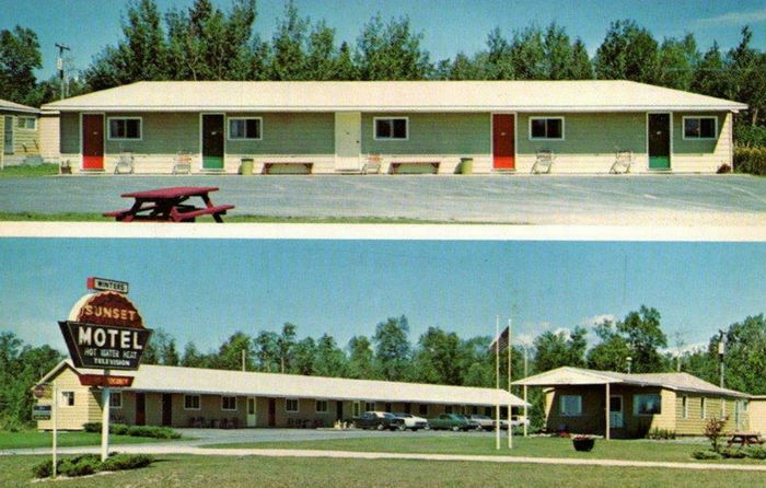 Sunset Motel - Old Postcard View